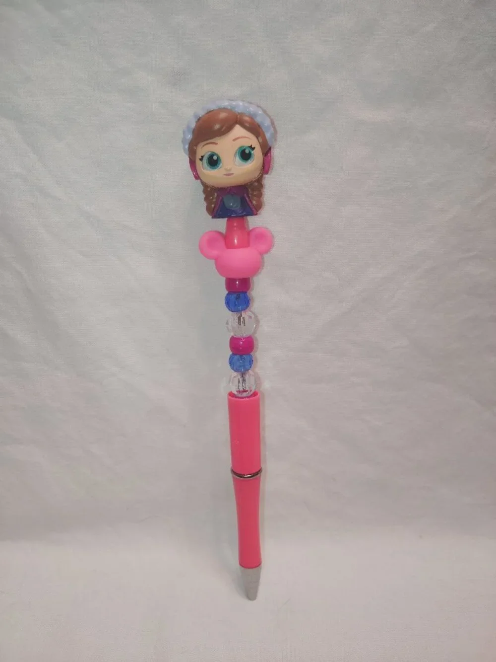 Disney Doorable- Anna- Handmade Beaded Pen